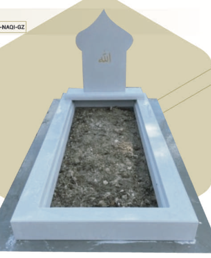 Pierre tombale Naqi Blanc