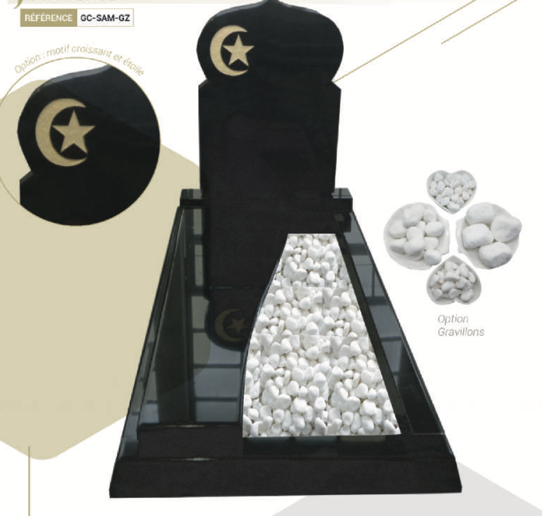 Pierre tombale Jamil Noir